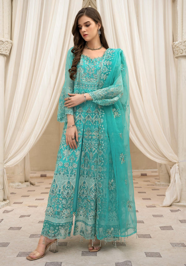 ELAYHA- 3PC UNSTITCHED EMBROIDERED SUITS